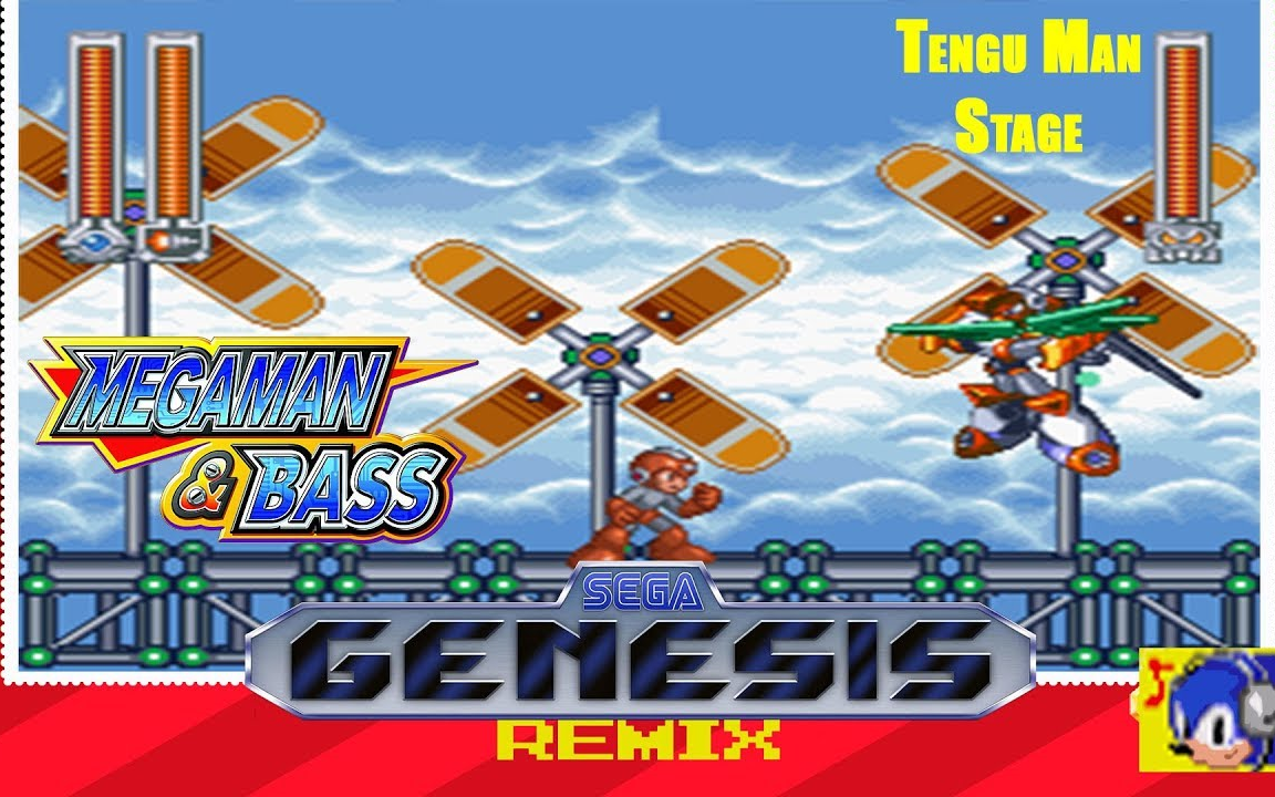 [图][Sonic Cronos] Mega man & Bass - Tengu Man Stage