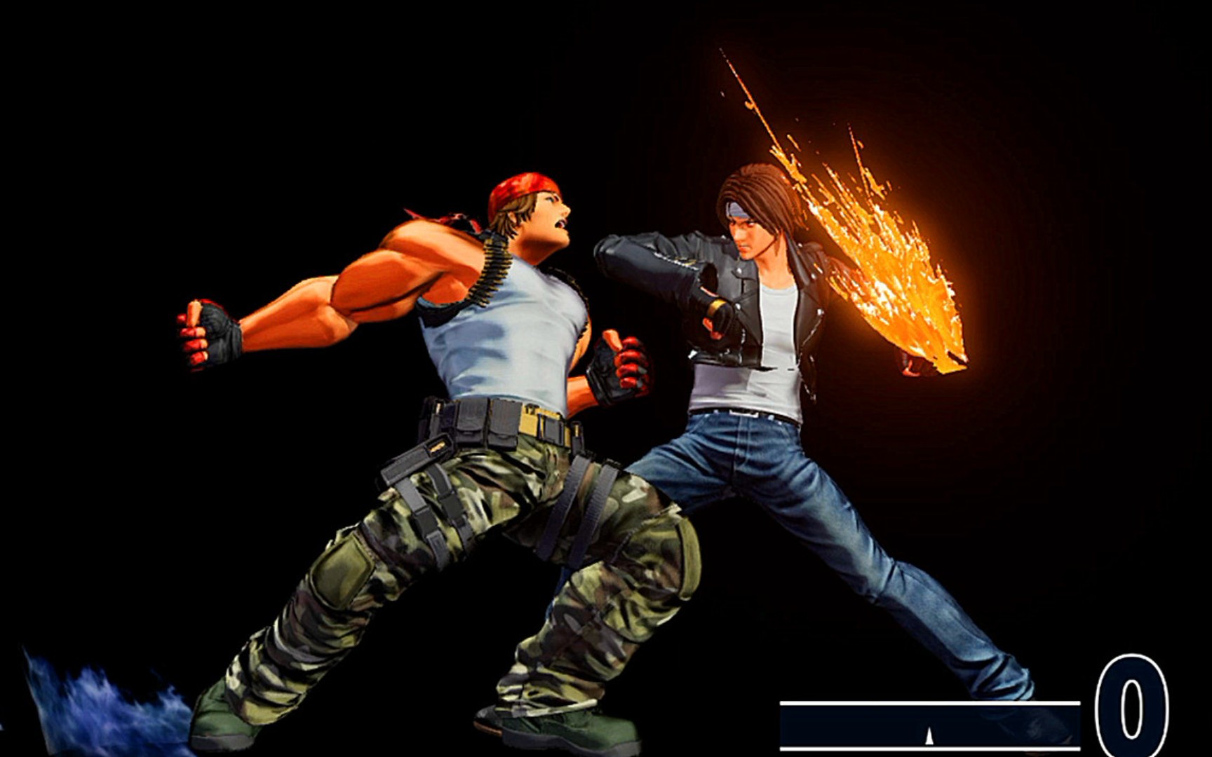 拳皇15:草薙京"荒咬"vs各种大招,实战中没人敢这么玩