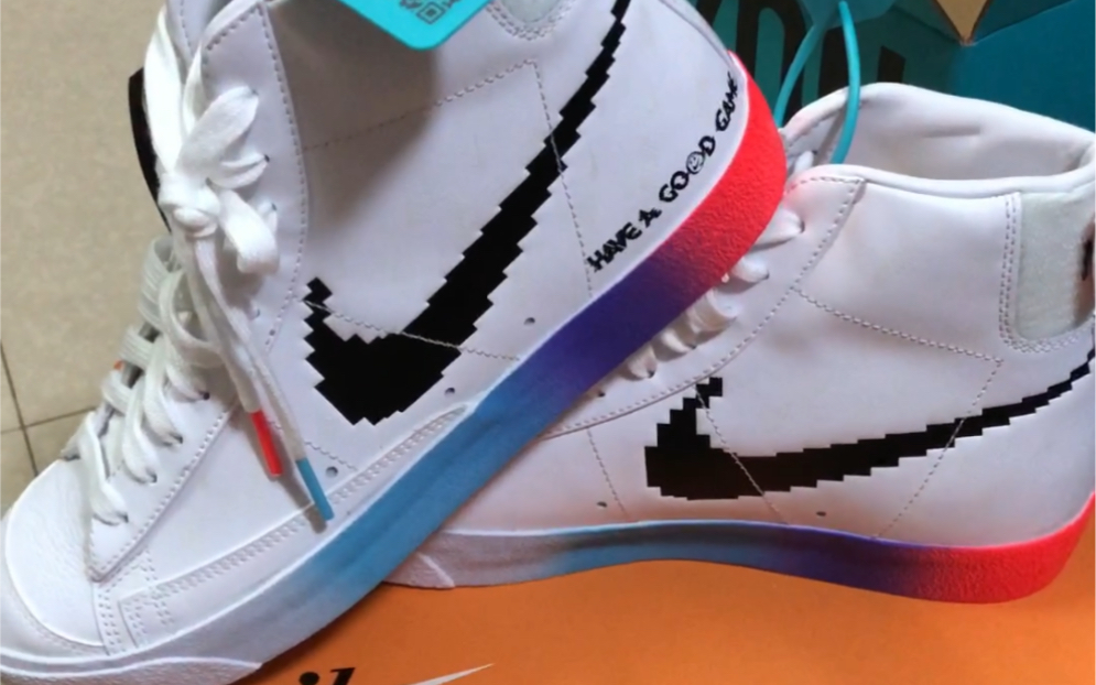 nike blazer电玩像素 英雄联盟 开箱