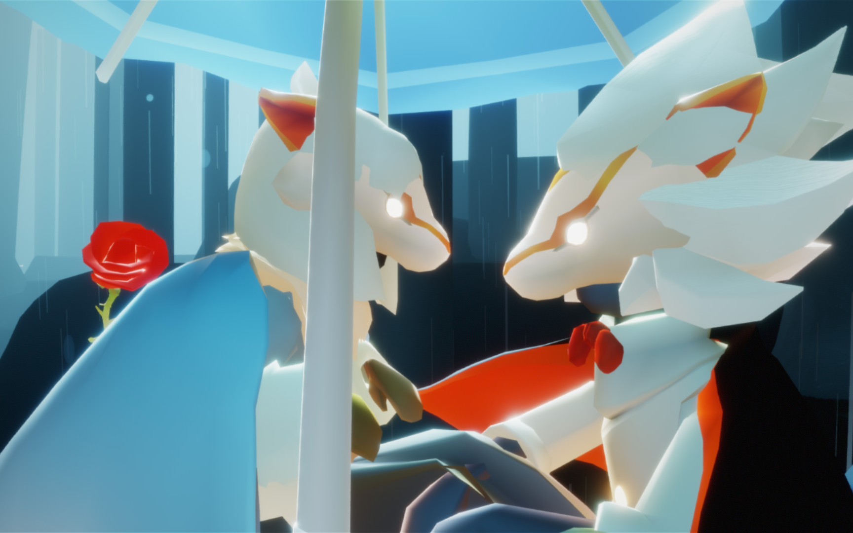 光遇〕〔狮子×狐狸〕我可能不能再陪我的小狐狸了_sky光遇