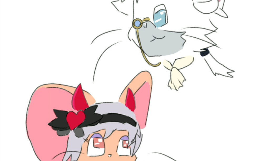 绘画:猫和老鼠 小恶魔与大法官的约定 (雪梨x库博)_哔哩哔哩 (゜-゜)