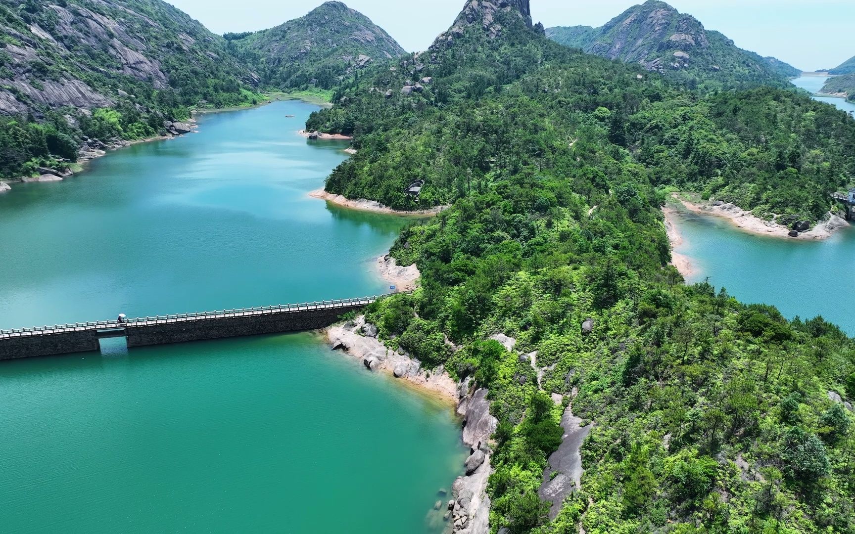 大罗山天河水库图片