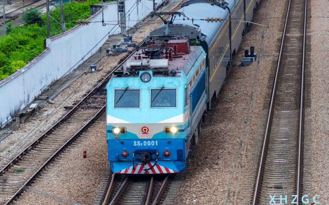 【gsrc】ss8-0001(0149),z8005次,广深线笋岗站通过【中国铁路第一速