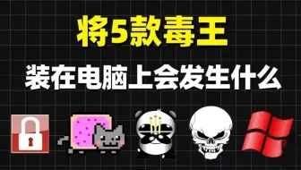 5种病毒同时安装在电脑上会发生什么？（赛博养蛊）