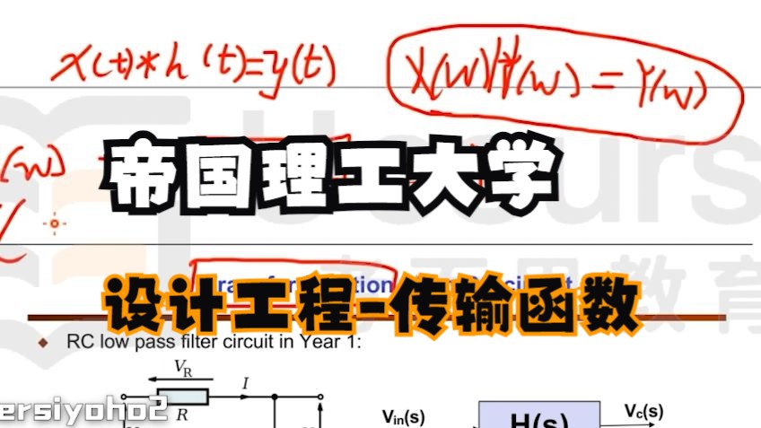 帝国理工带你掌握传输函数:从理论到实际应用哔哩哔哩bilibili