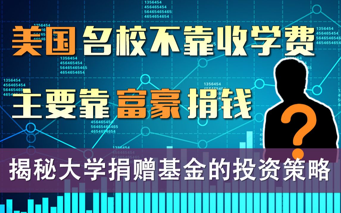 不靠学费,靠富豪捐钱?揭秘美国名牌大学捐赠基金的投资策略哔哩哔哩bilibili