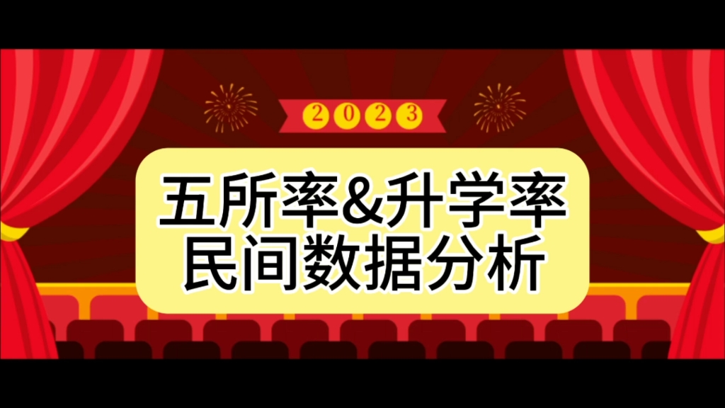 一起来看看民间统计的各个学校的五所率和升学率,和大家知道的一样么?哔哩哔哩bilibili