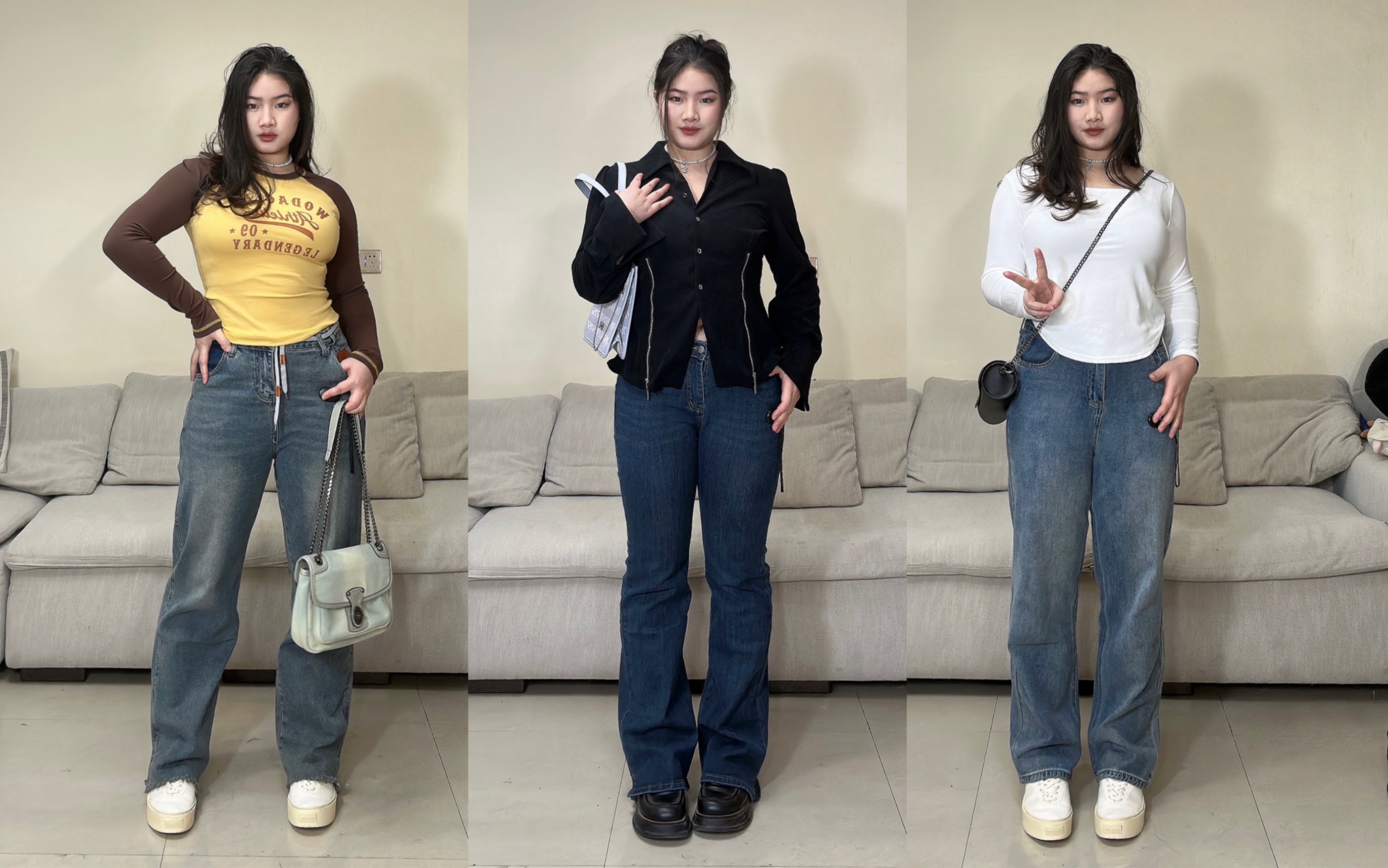 167/150斤 梨形身材春天辣妹小上衣显瘦搭配