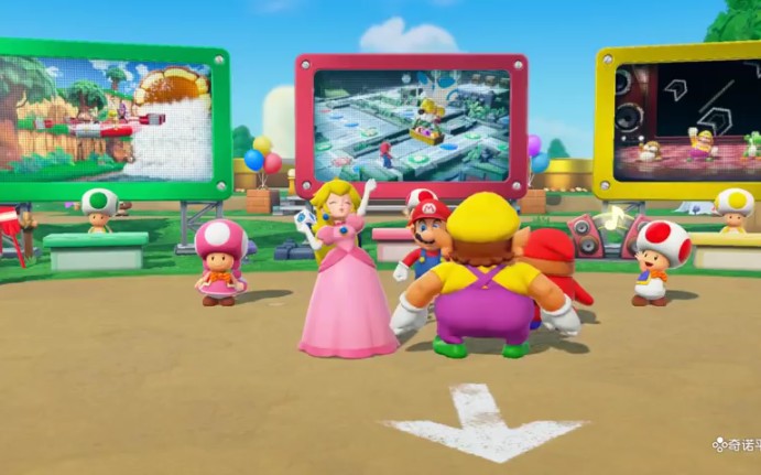 [图]【小熙&屌德斯】马里奥派对 摇罐子打水枪动力浇花大赛! Super Mario Party