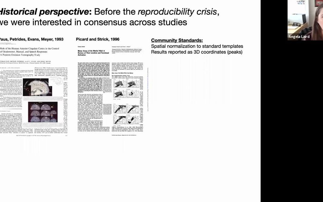 [图]【youtube搬运】Angela Laird -神经影像学元分析Meta-analysis and Reproducibility