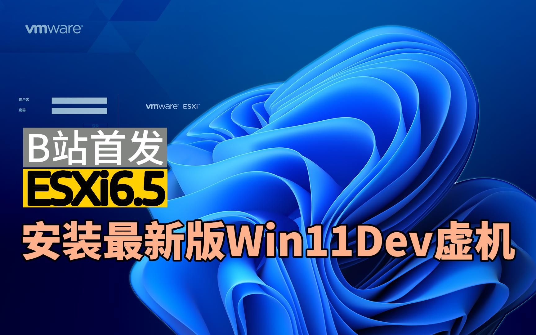 【B站首发】ESXi6.5安装Windows 11 企业评估版最新免费虚拟机哔哩哔哩bilibili