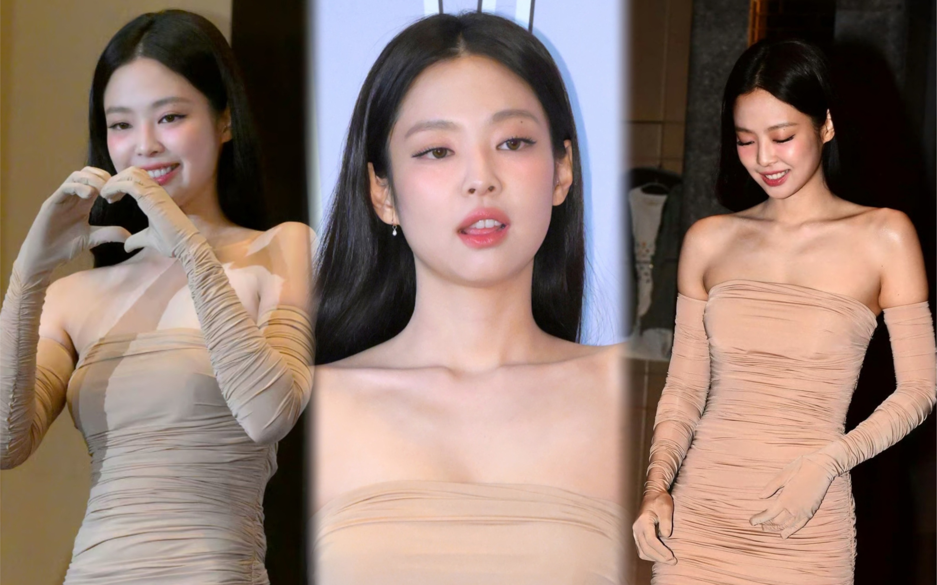 【jennie】231124 jennie × w korea活动红毯 媒体视频合集