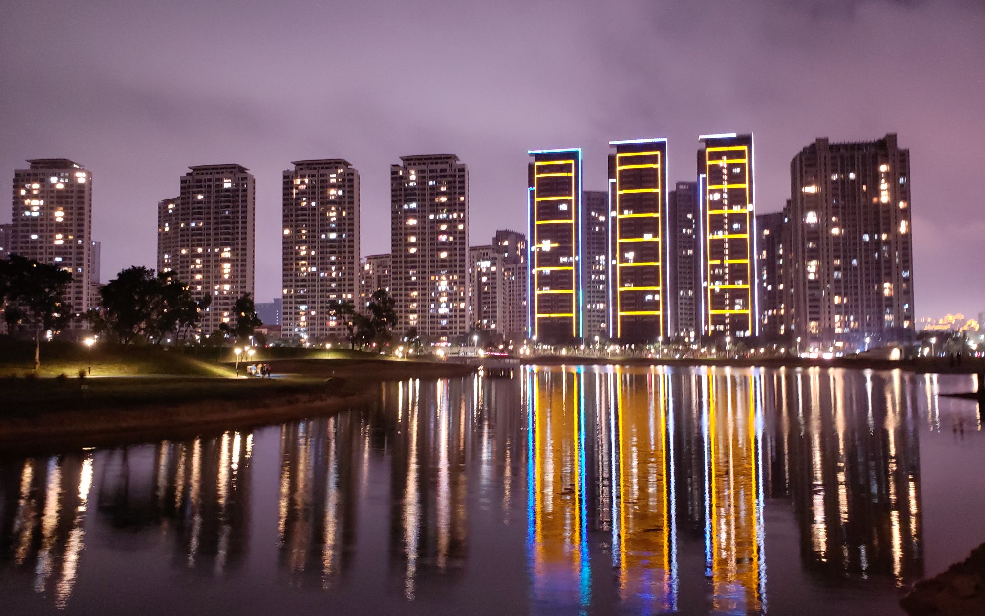20190208珠海香山湖公园夜景