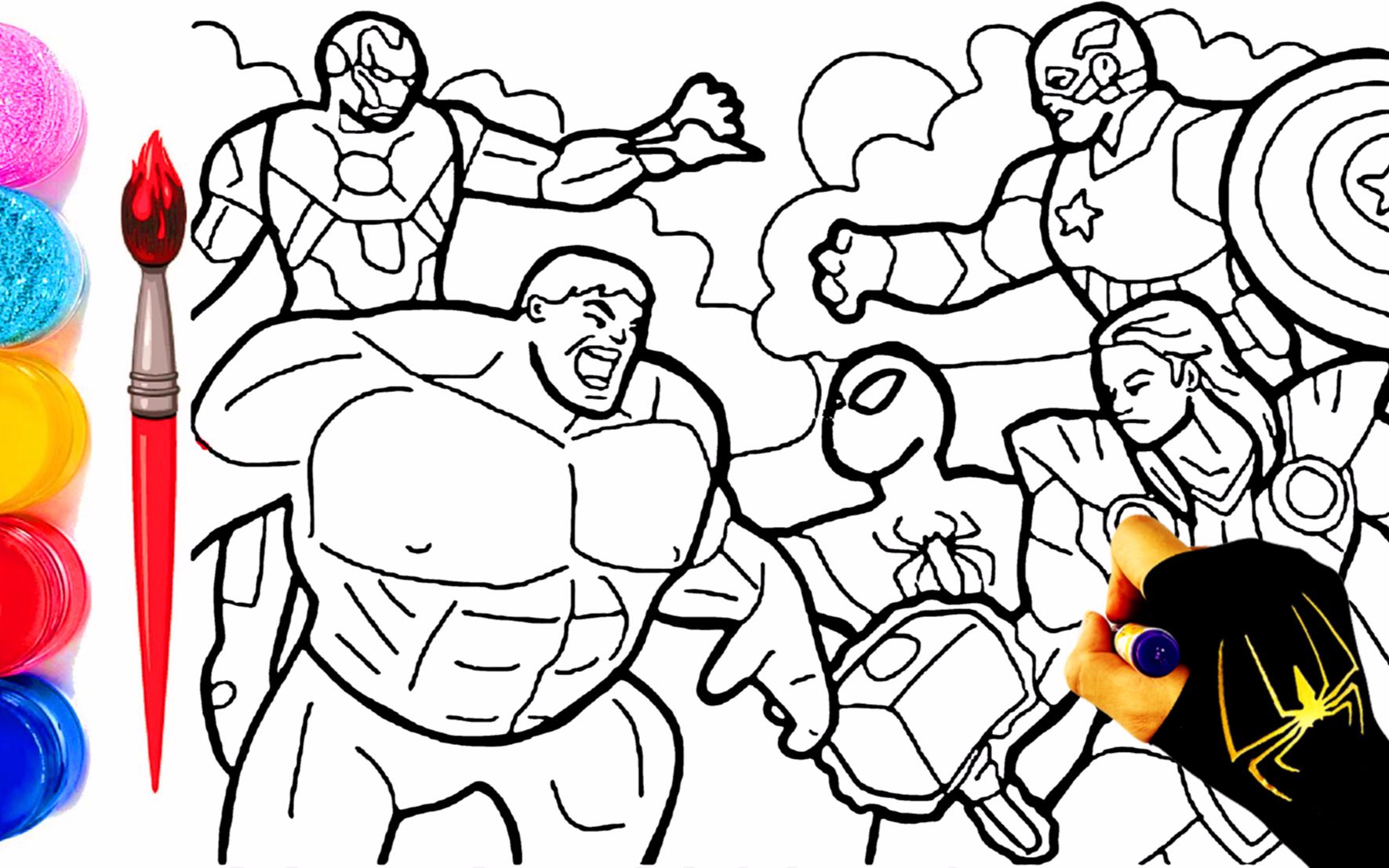 活动  jk漫画超级英雄手绘教程—复仇者联盟/蜘蛛侠/雷神/钢铁侠/绿巨