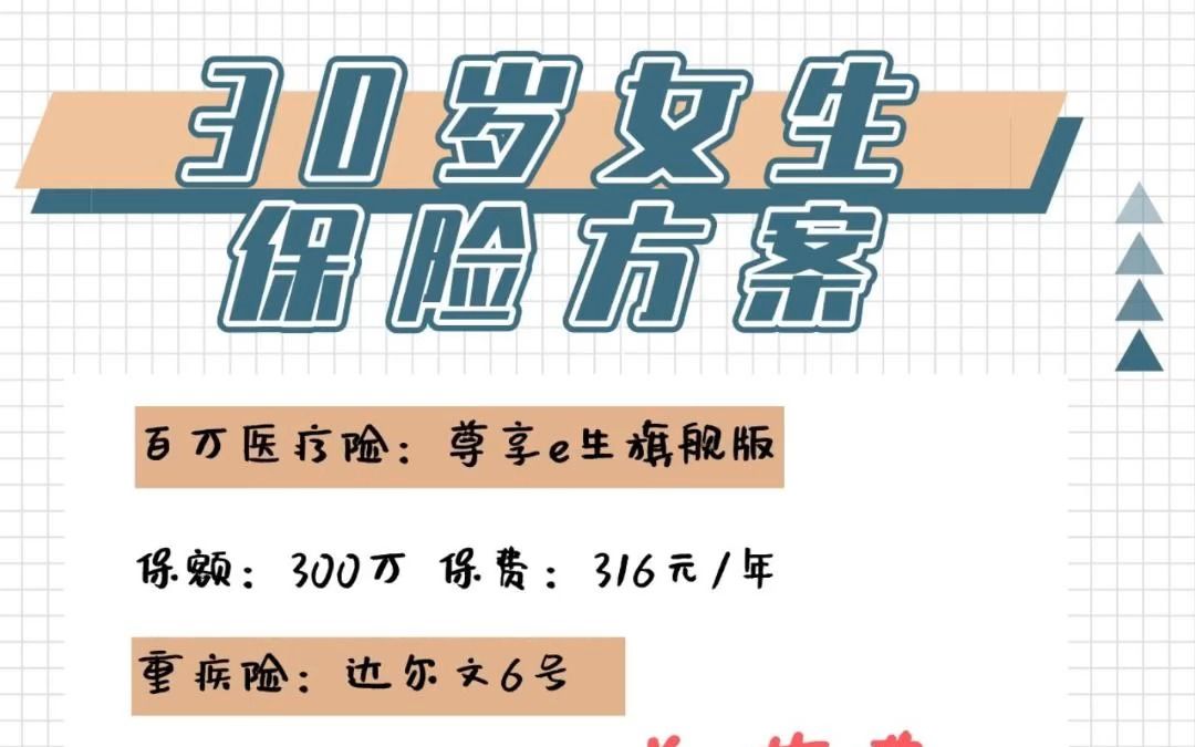 30岁,我花6000块给自己买齐了保险哔哩哔哩bilibili