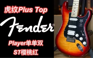 Download Video: fender玩家最适合白嫖的版本，player plus top ST虎纹单单双电吉他