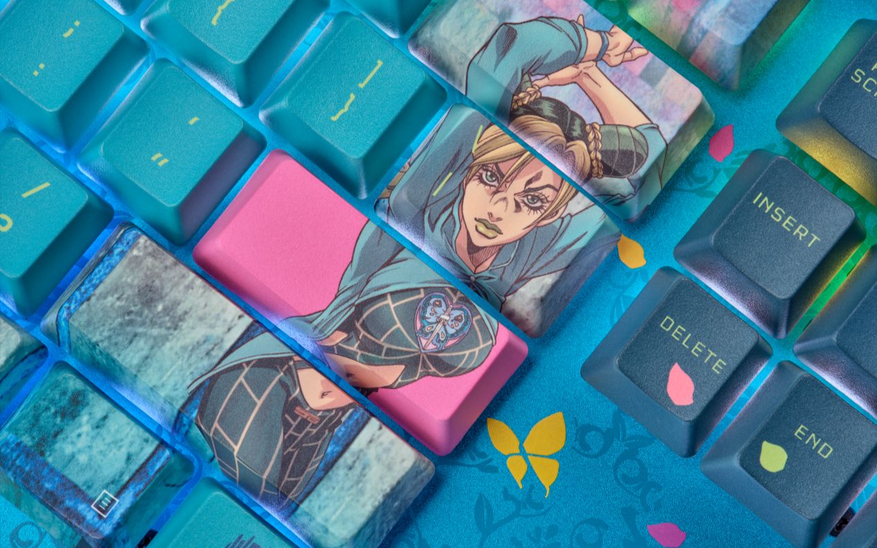 jojo的奇妙冒险 石之海 联名系列k70 rgb tkl87键机械键盘_哔哩哔哩