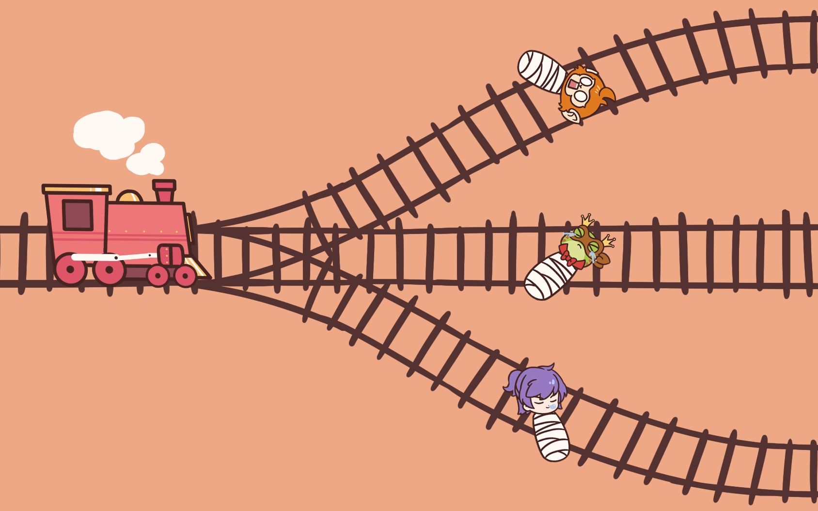 电车难题我就不信一列车能撞到三个人