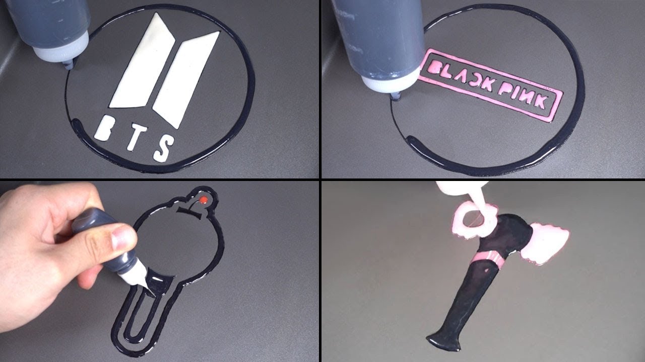 【BLACKPINK】防弹少年团, BLACK PINK Pancake Art  防弹少年团, BLACK PINK LOGO, LIGHT STICK哔哩哔哩bilibili