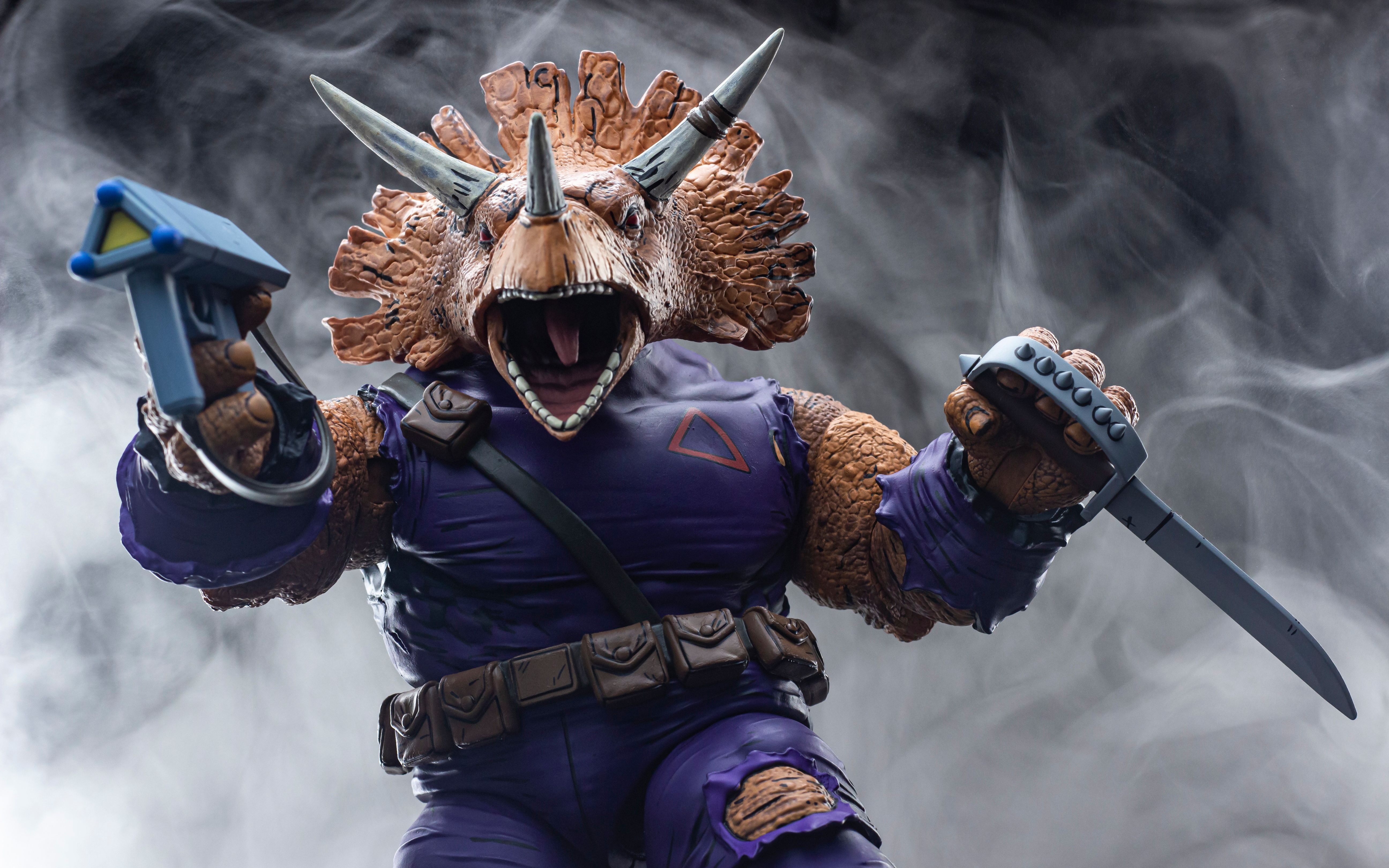 『近摄赏胶』超大超重! neca 忍者神龟 泰瑟瑞坦星人 三角龙 佐格