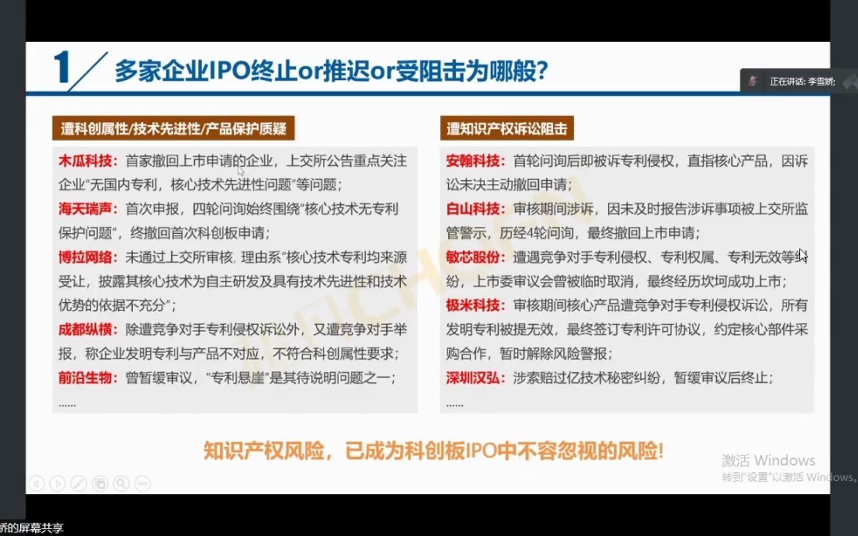 索赔过亿、遇专利悬崖,企业上市知产风险全览及问题核心揭秘 第二期哔哩哔哩bilibili