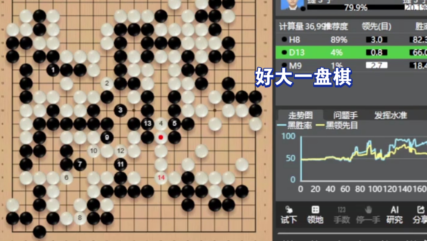 好大一盘棋:下棋 有万宁叔神之一手围棋今有小喵喵神之一手万宁叔