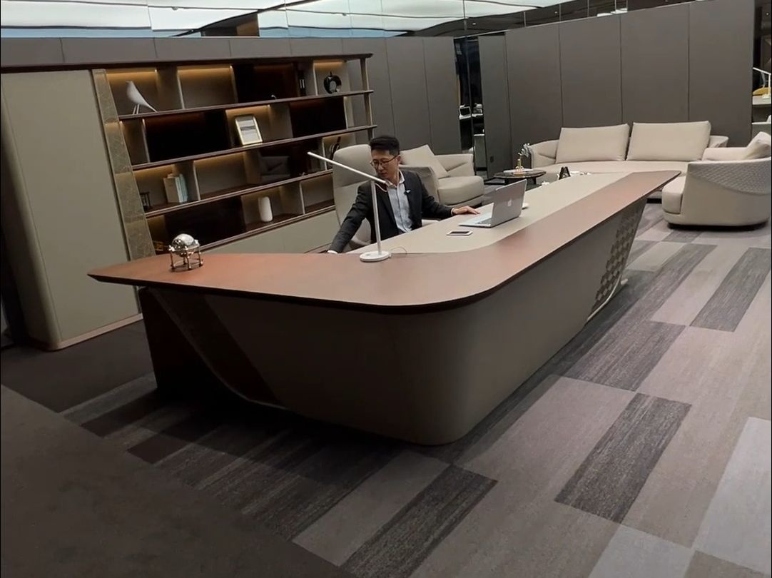 首款轻奢风老板桌,少量发售,喜欢的老板赶紧来找我!