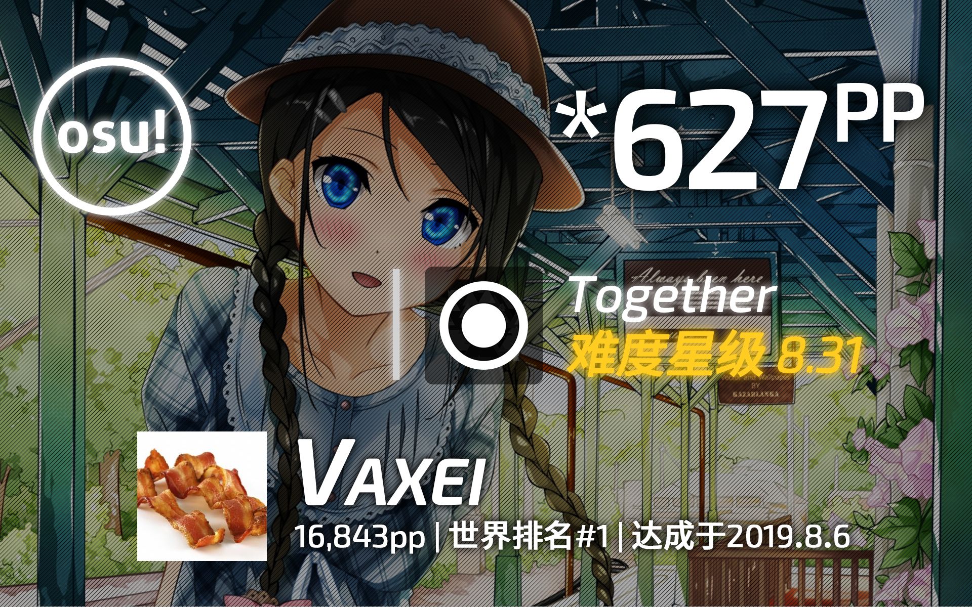 Vaxei丨*627pp 99.97% (OD7.5) FC #1丨あらき  小さな恋のうた (Synth Rock Cover) [Together]哔哩哔哩bilibili