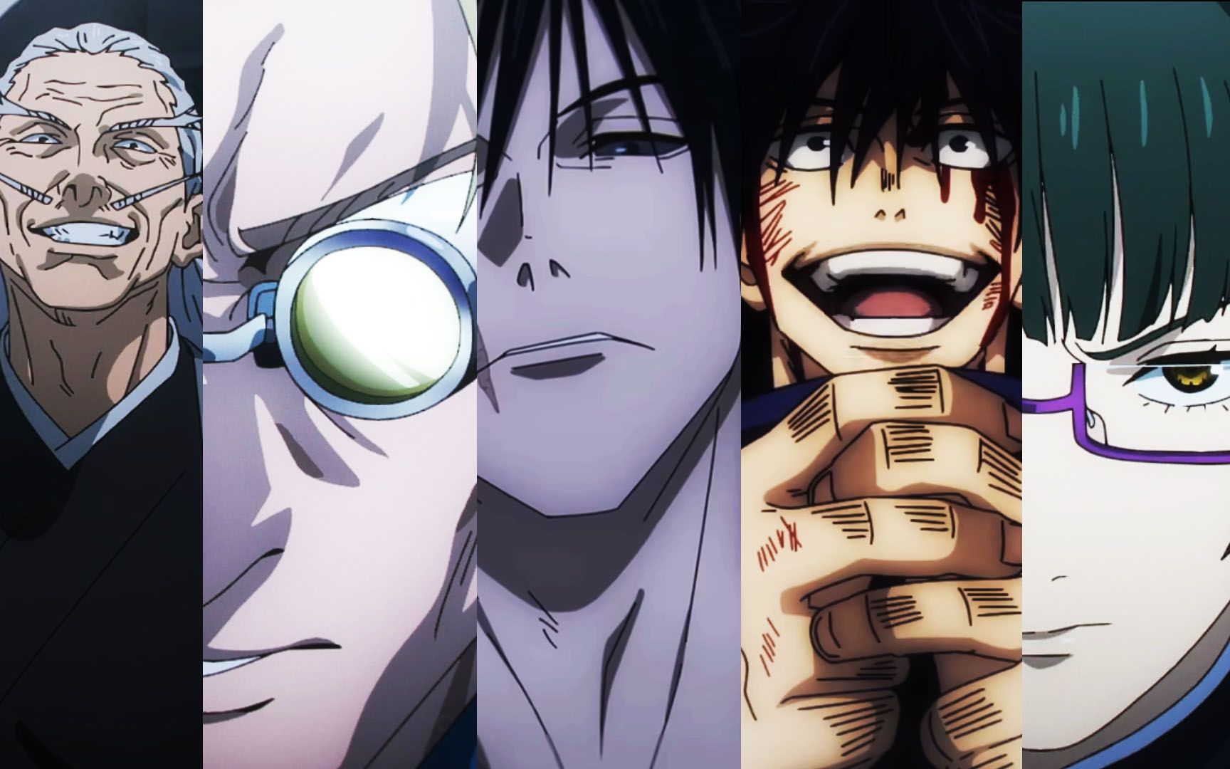 当伏黑惠四人组对上伏黑甚尔 | 直毘人投射咒法与天与暴君的速度战