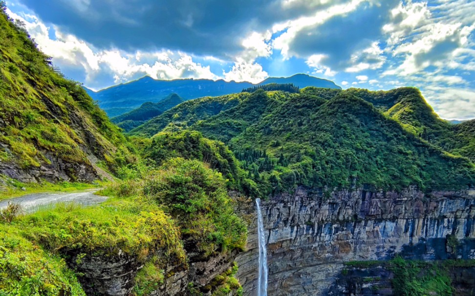 骑行南川马尿水瀑布