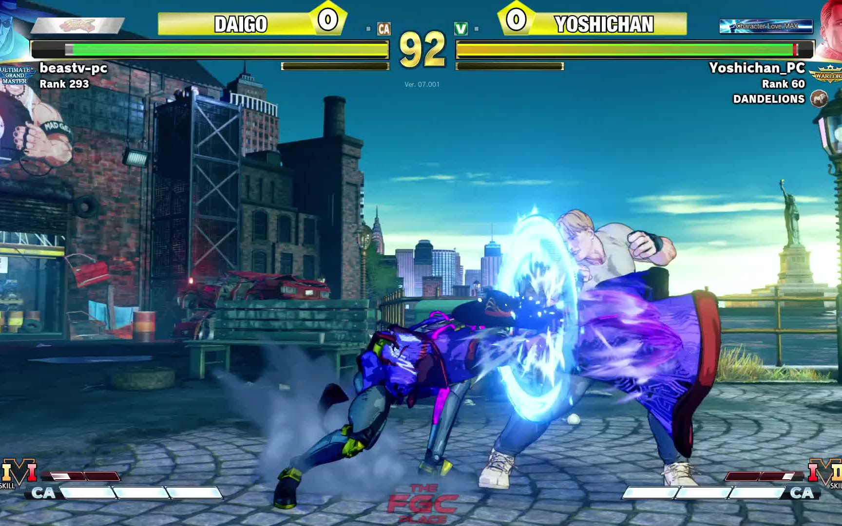 【街霸5】梅原 (方) vs yoshichan (科迪)