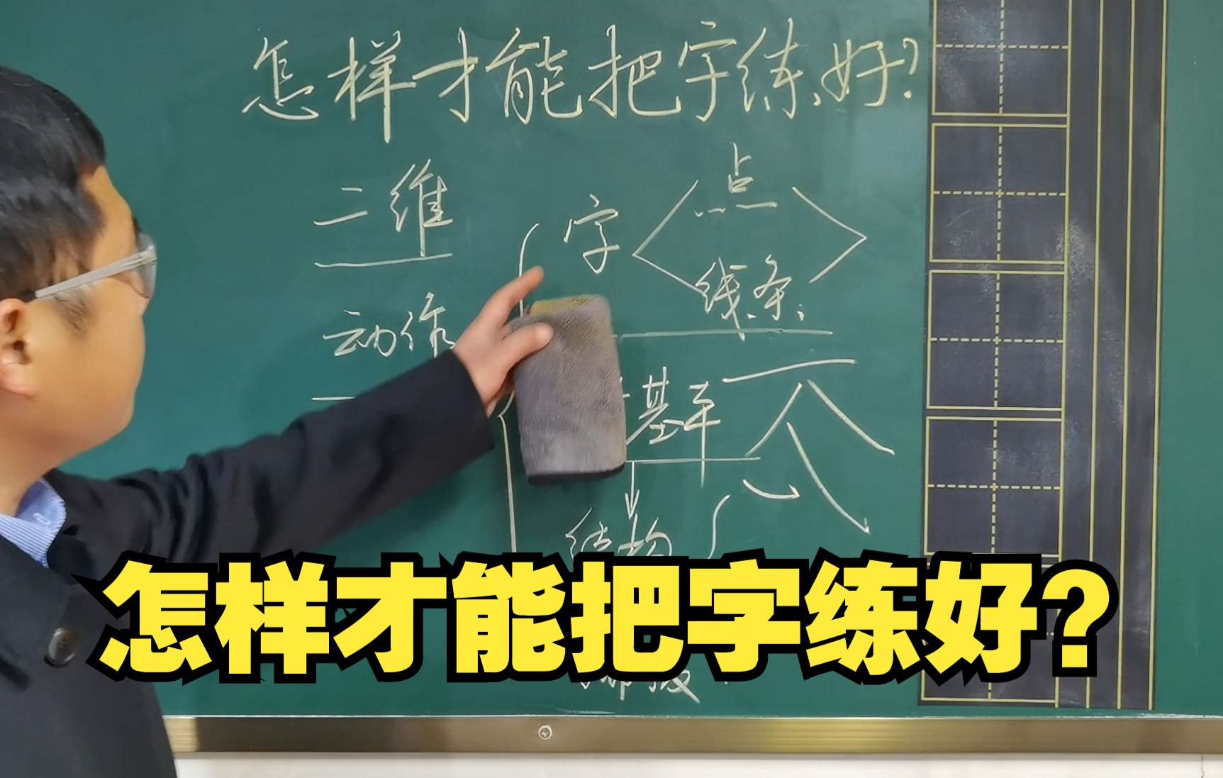 怎样才能把字练好?掌握这几点,让你快速练出一手好字!哔哩哔哩bilibili