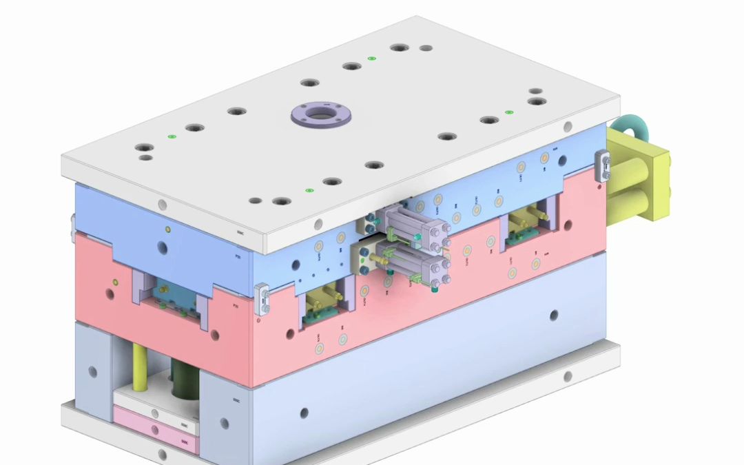 injection mold design animation 注塑模具动画