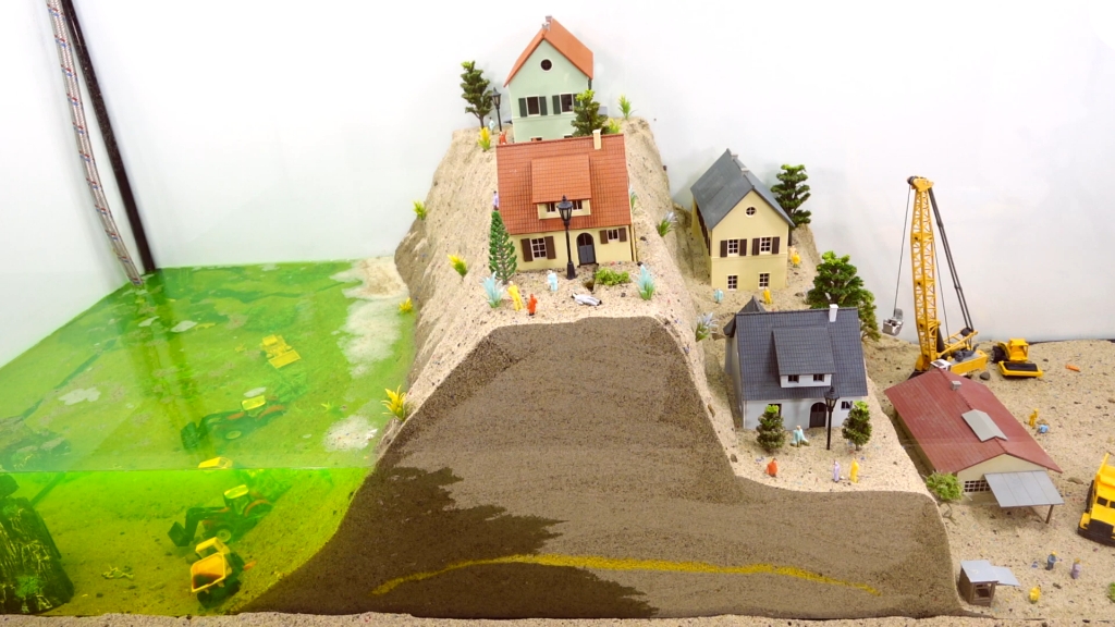 乐高大坝决口实验47#玩具 #乐高