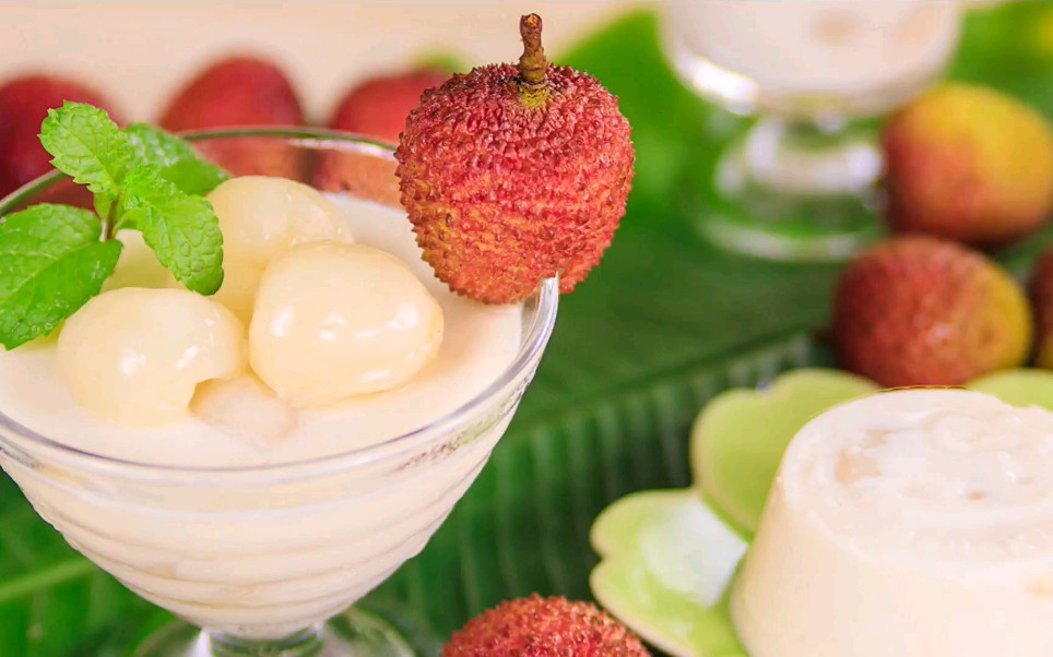 活动作品夏天必吃甜品荔枝寒天冻简单易学