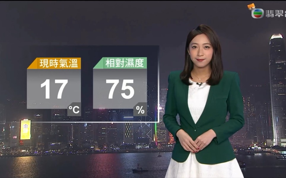 [图]年初六 2022－02－06星期日 翡翠台天气报告（18：59）[粤]－马琛沂