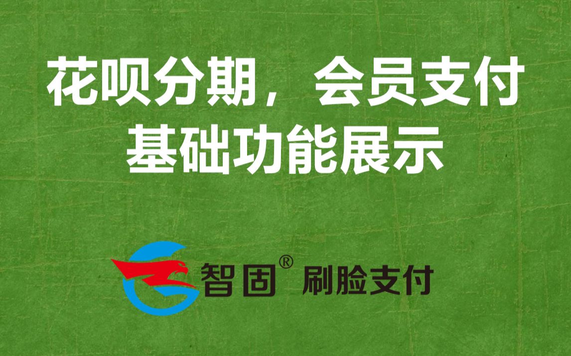 刷脸支付宝花呗分期,刷脸即会员,会员支付基础功能展示哔哩哔哩bilibili