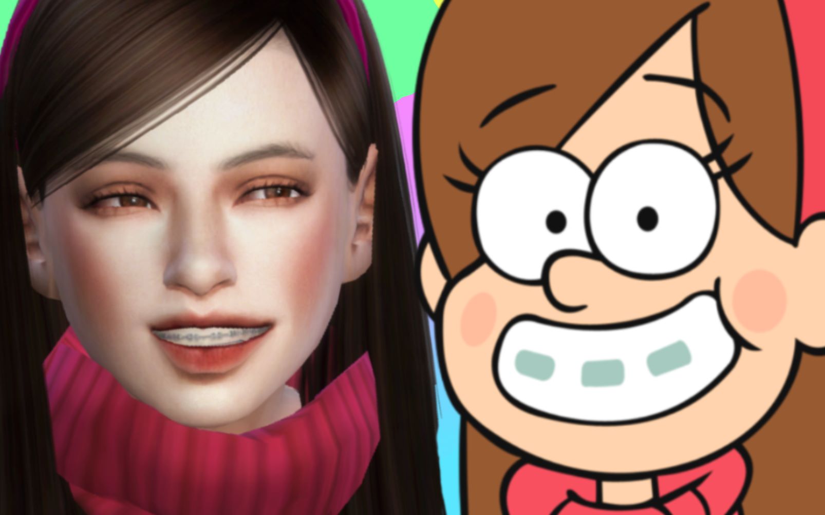 模拟人生4捏脸丨重力泉mable怪诞小镇39