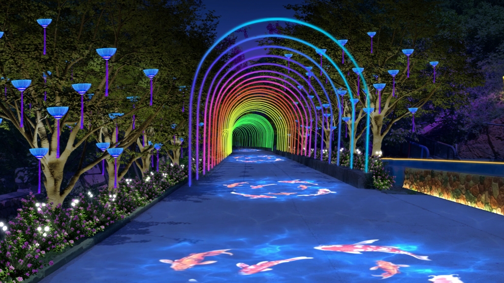 景区灯光隧道亮化设计方案