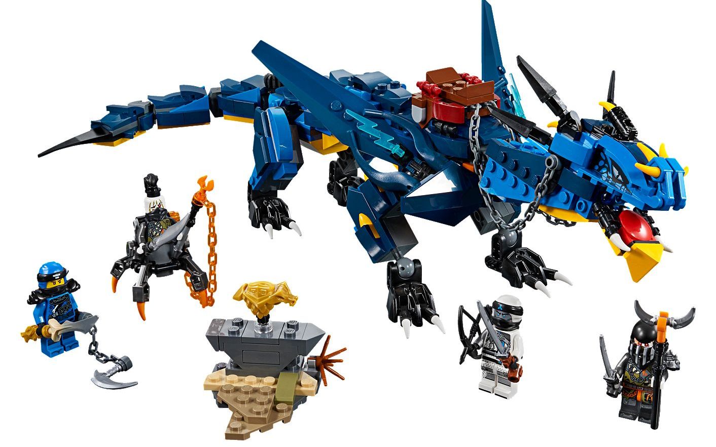 乐高lego70652幻影忍者雷电暴风神龙拼搭搬砖视频