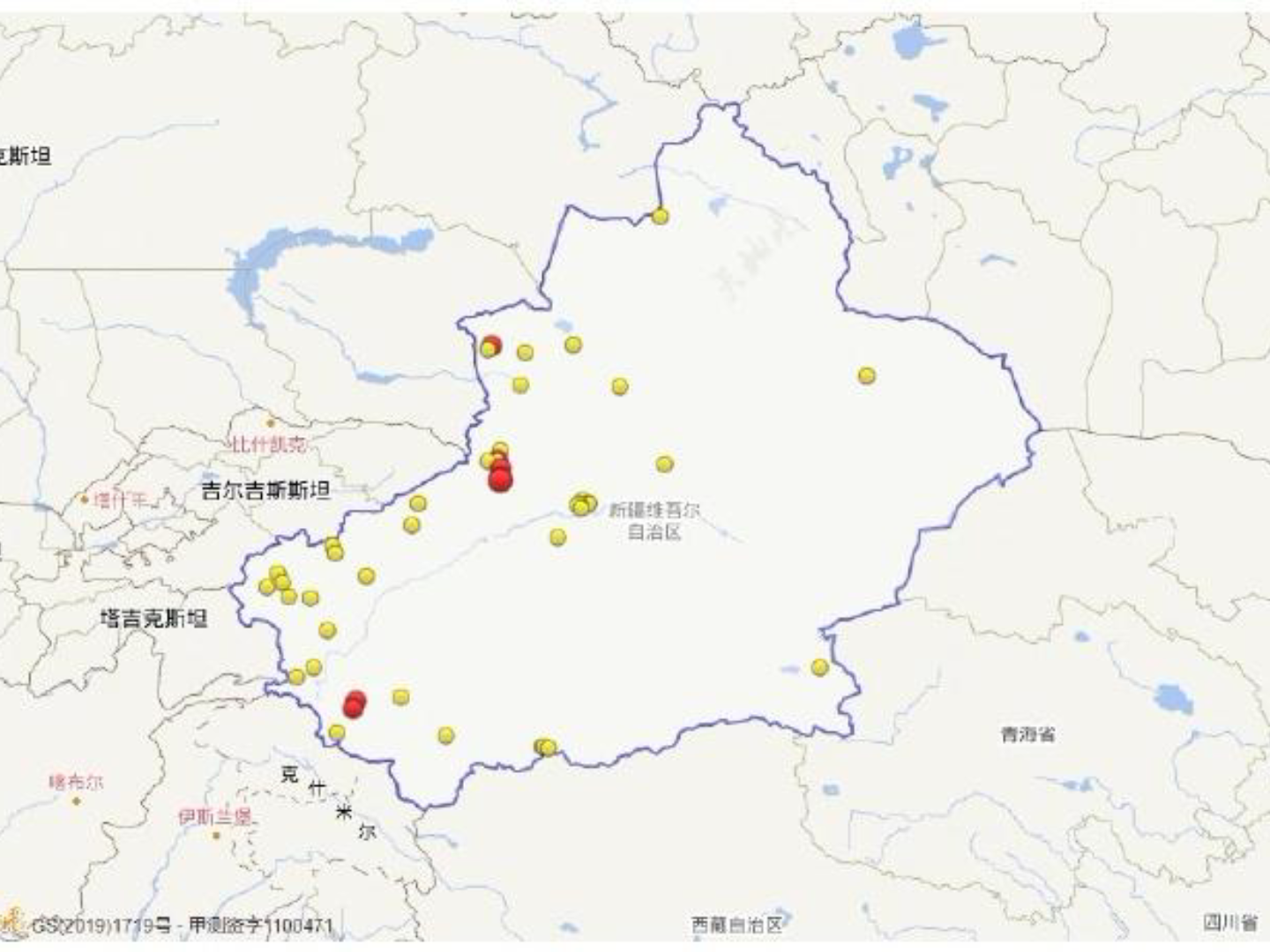 [图]新疆阿克苏地区拜城县察尔齐地震了，离我这直线距离20多公里