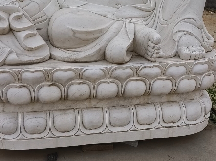 汉白玉石雕佛像弥勒佛