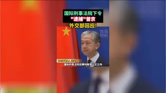 国际刑事法院下令“逮捕”普京  外交部回应！