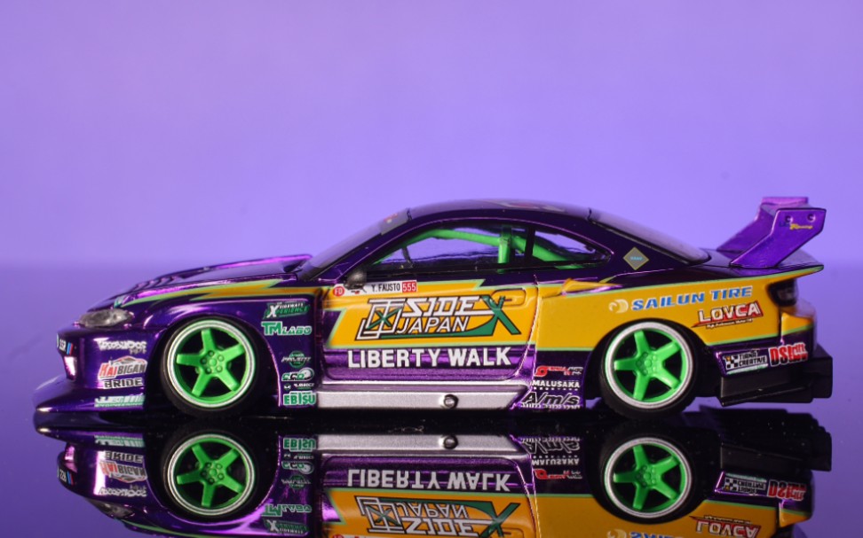 [优雅的战斗感]minigt 日产s15 silvia电镀紫超级剪