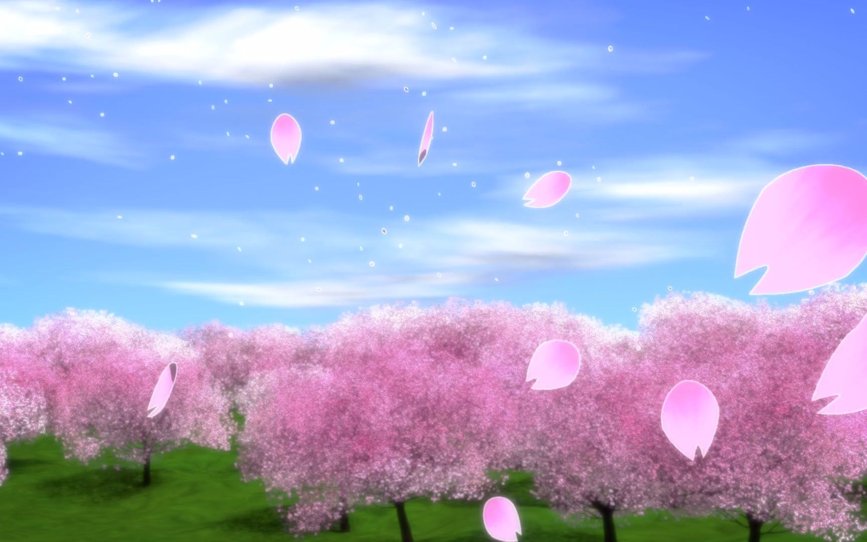 【视频素材自然合辑】动漫唯美花瓣场景