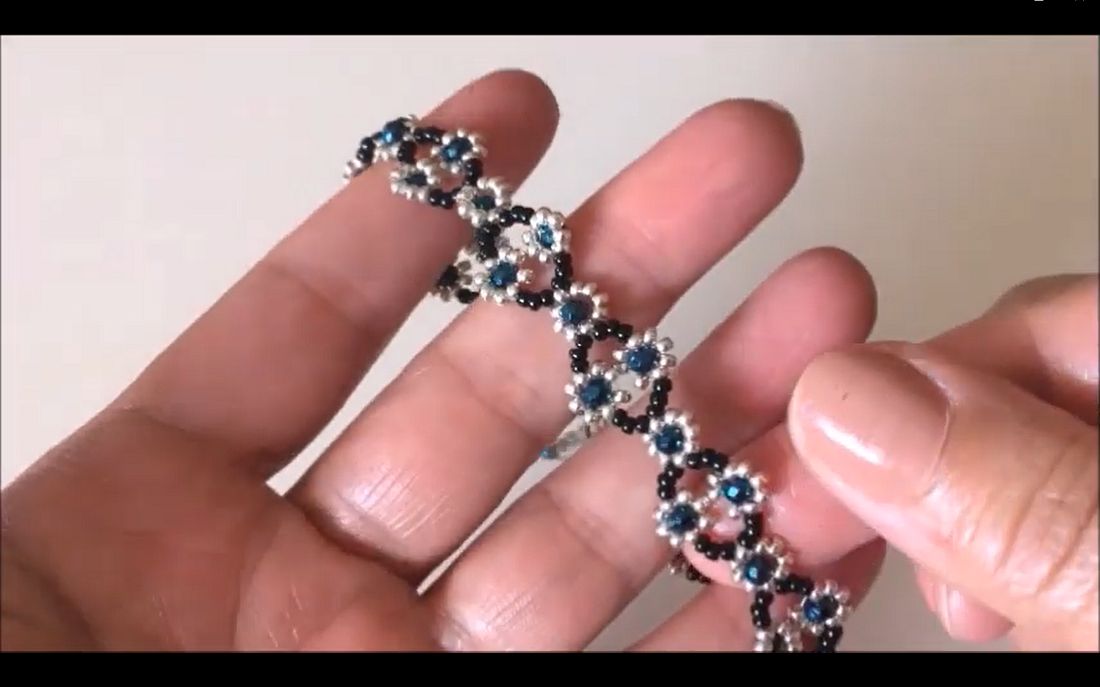 珠花串珠手链//【diy】教程050205ekl02 b02lekl02k