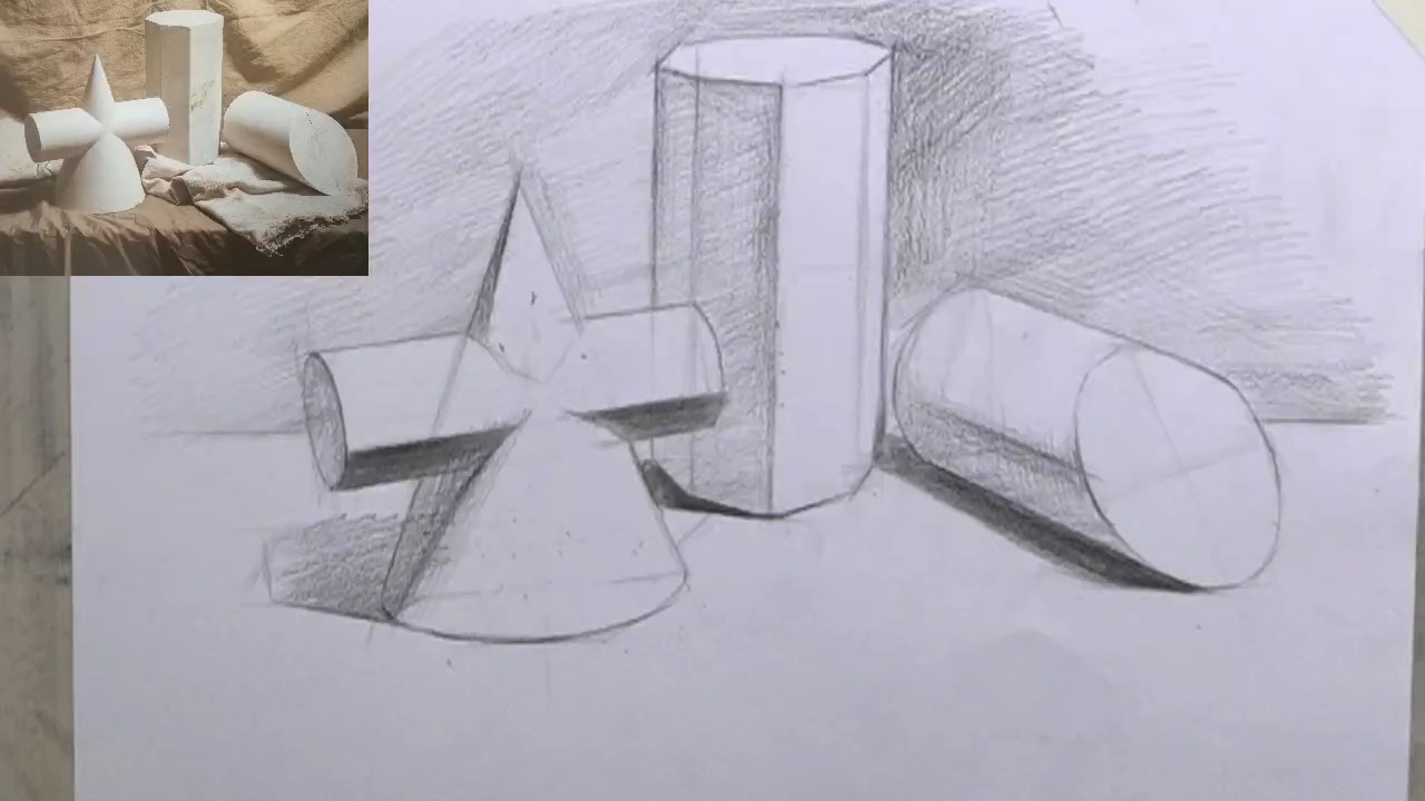 002-【第2节】石膏几何形体组合