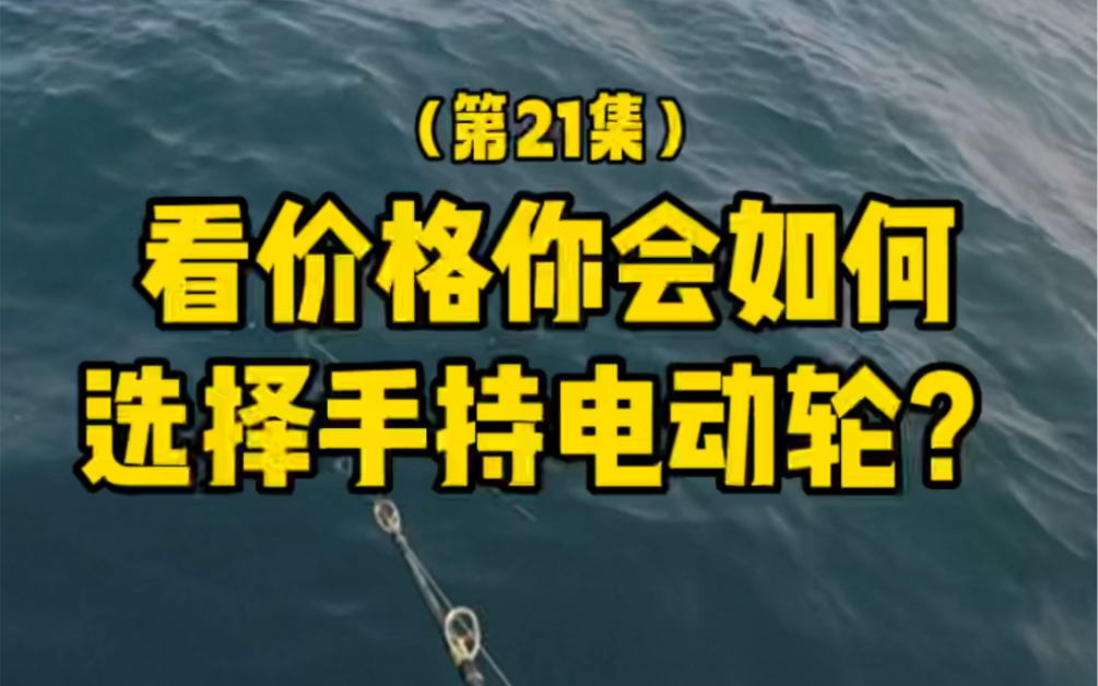 【海钓私教班】21集:看价格你会如何选择手持电动轮? #一啸渔乐 #海钓私教班 #海钓学习 #海钓 #分享钓鱼知识哔哩哔哩bilibili