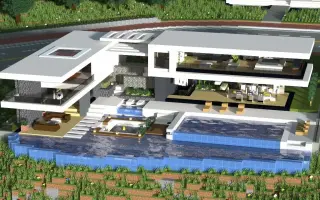 Minecraft现代建筑 哔哩哔哩 Bilibili