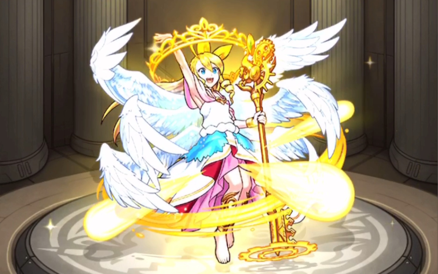 【怪物弹珠】台服 光天 玛娜 剧场版皮肤